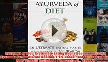 Download PDF Ayurveda of Diet 15 Ultimate Eating Habits