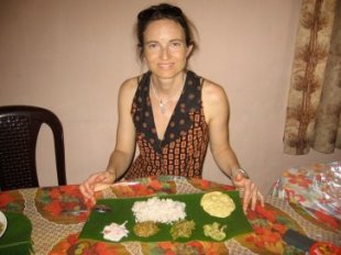 Ayurvedic meal with all 6 tastes included
