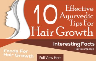 Ayurvedic Tips For Hair Growth - InfoGraphic Image