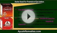 herbs used for the treatment of premature ejaculation